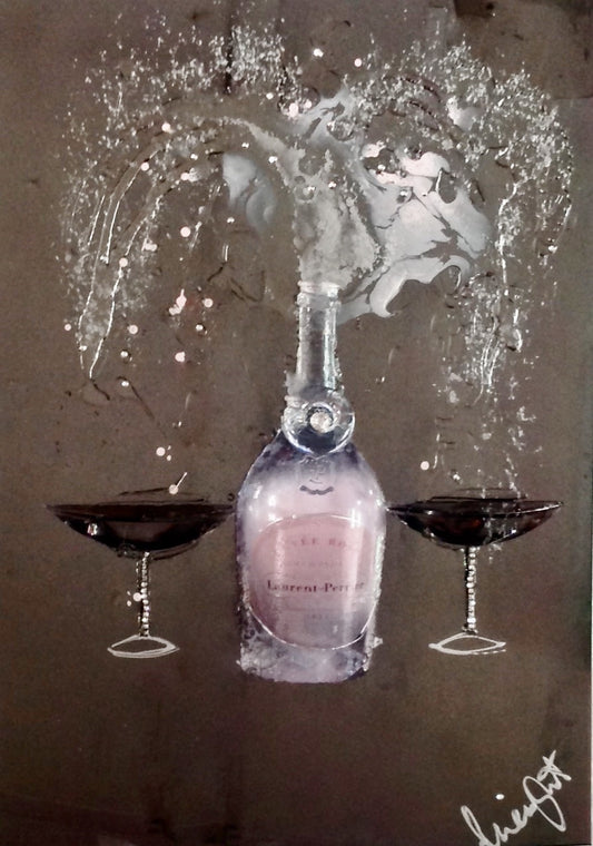 3D Laurent Perrier rose